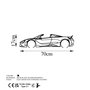 Wallity McLaren 720S Silhouette Escultura de Pared de Metal Negro